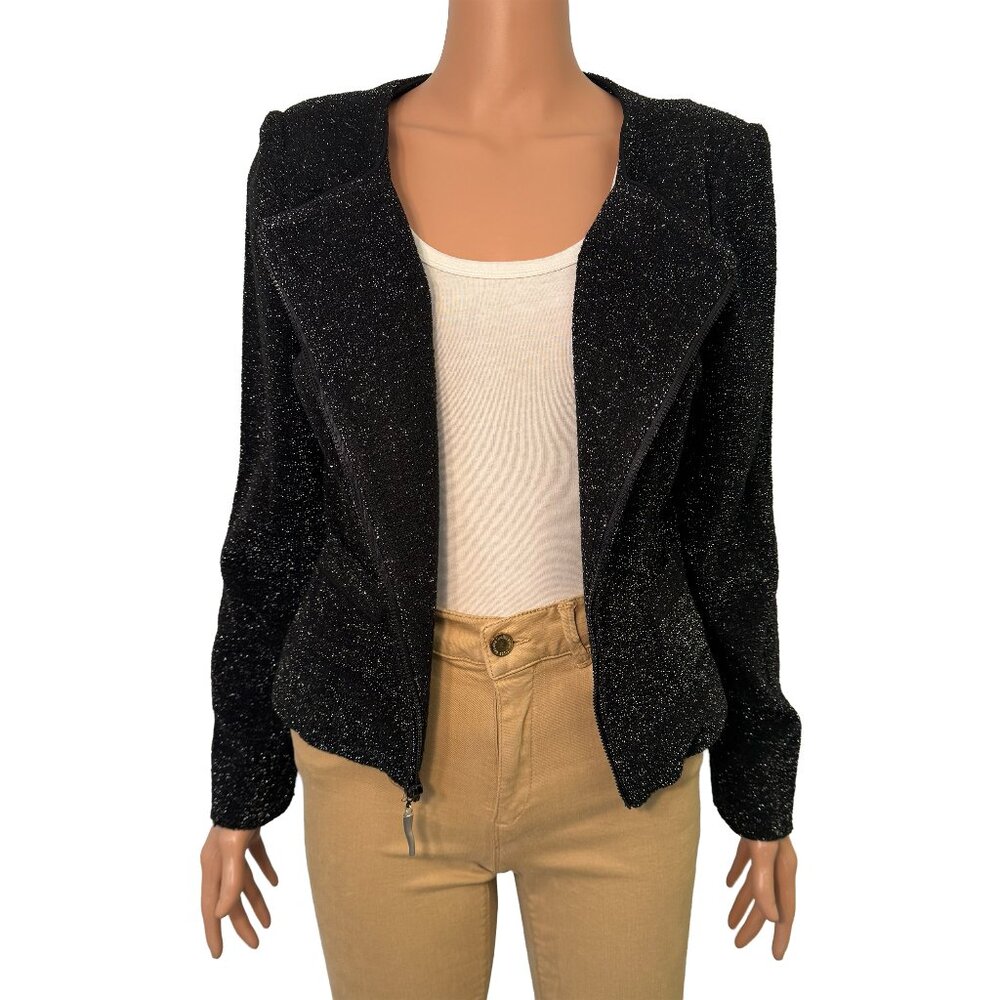 Vintage David Warren Women’s Size 14 Blazer Zip-Up Jacket with Shoulder Pads